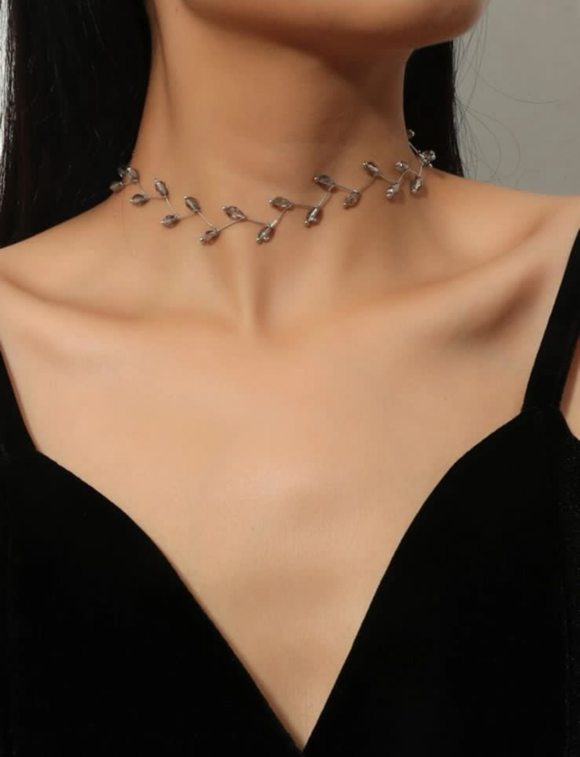 گردنبند چوکر کریستال