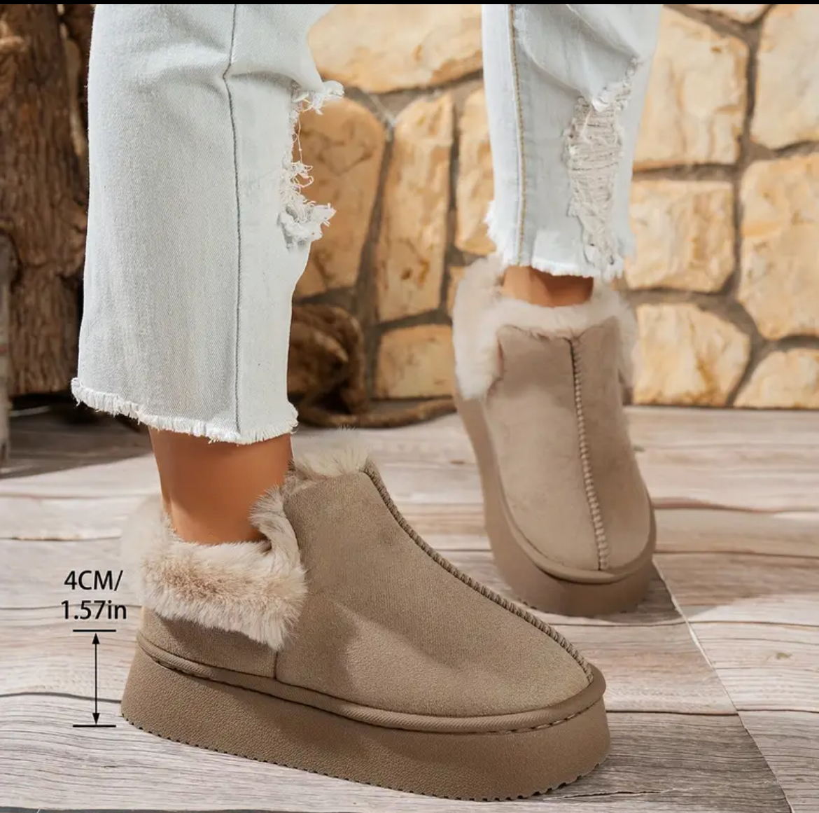چکمه کوتاه زمستانی طرح Ugg - مشکی / 37